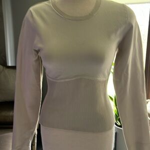 Sweater with rib detail